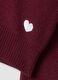 Maglione rosso in misto viscosa con scollo a V regular fit_1