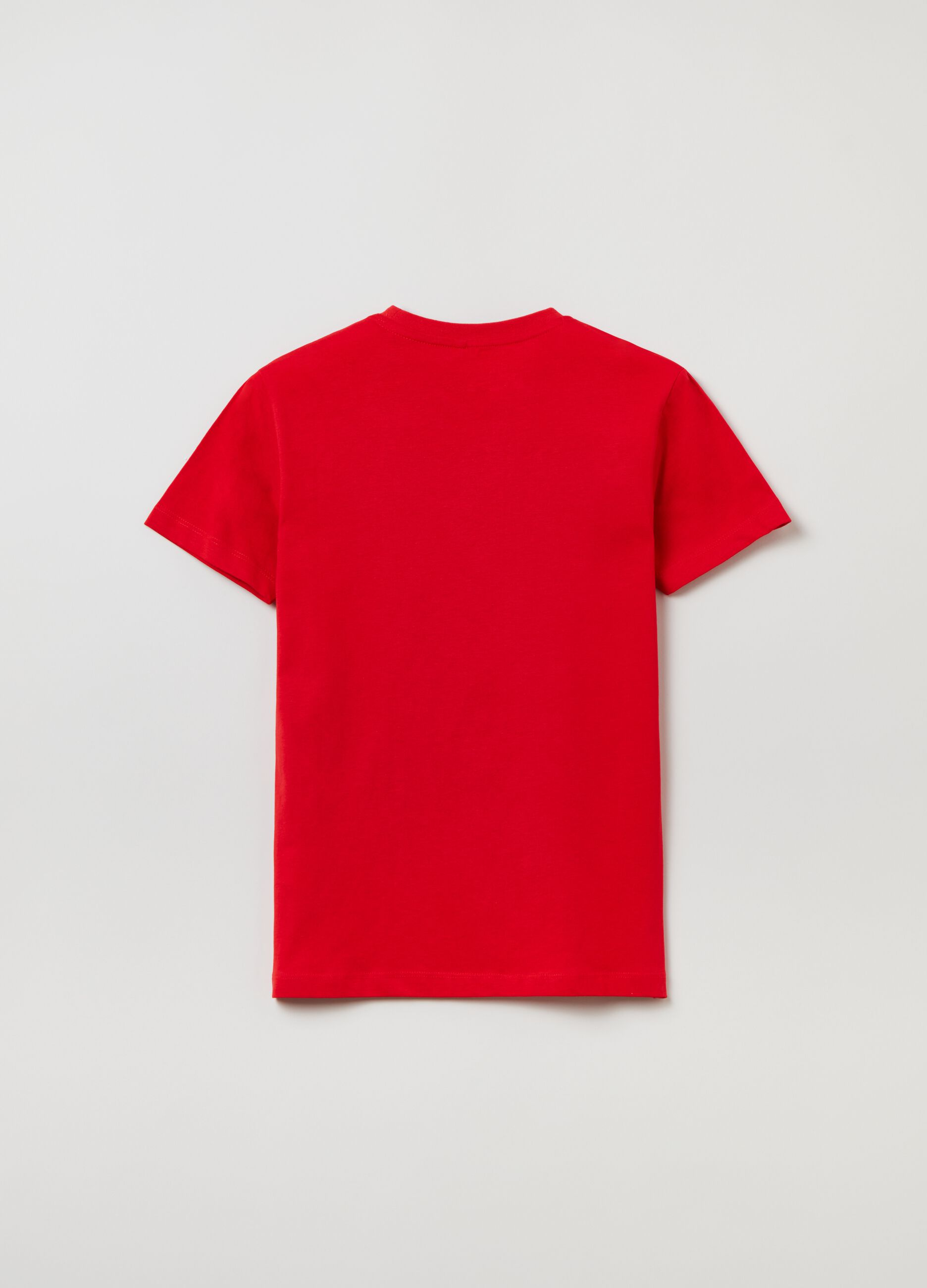 Camiseta cuello redondo Fitness de algodón