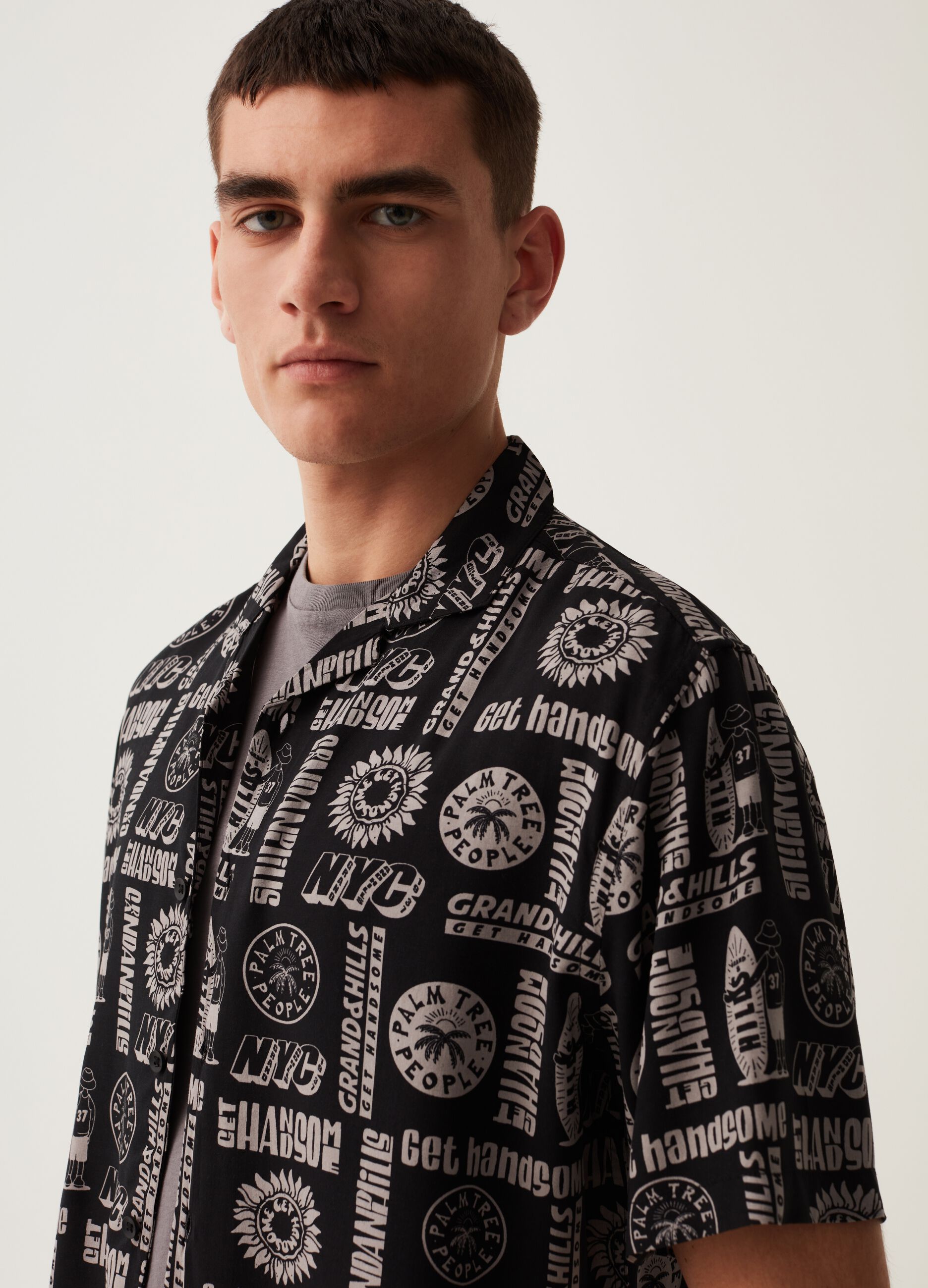 Grand&Hills oversize shirt in sustainable viscose.