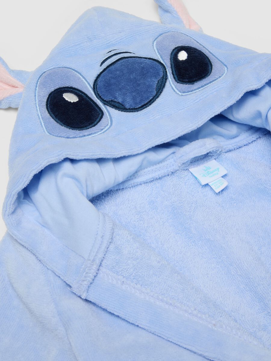 Roup&atilde;o azul em puro algod&atilde;o para beb&eacute; menina com design Stitch_3