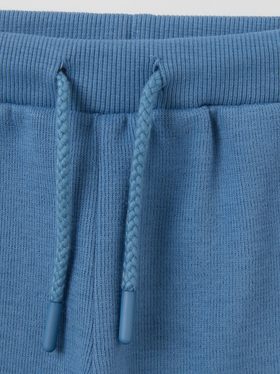 Newborn tracksuit set in pure white cotton_2