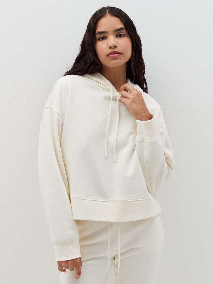 Oversized-fit sweatshirt with hood_0