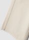 Beige wide-leg trousers in pure cotton_3