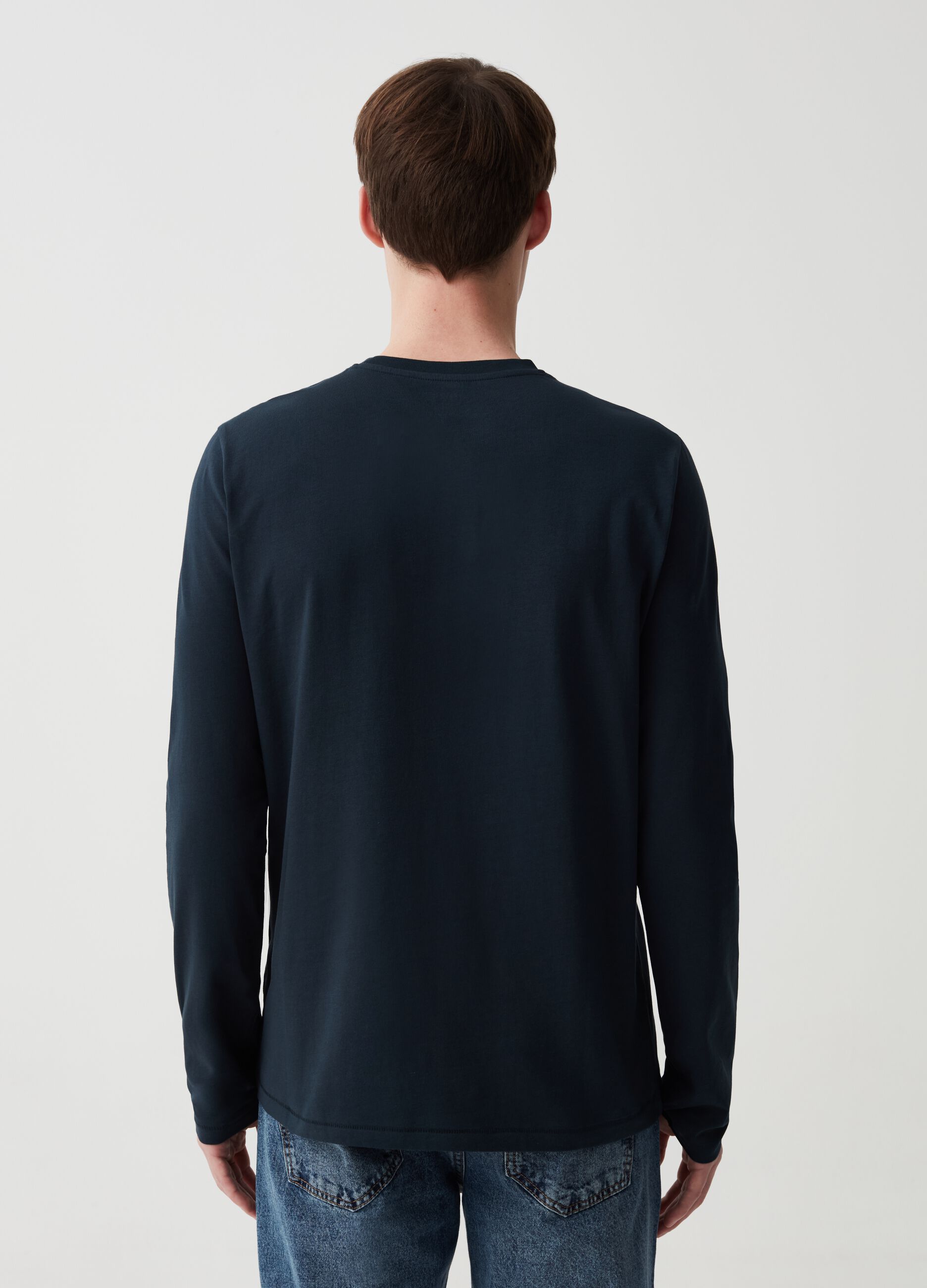 Long-sleeved T-shirt in jersey