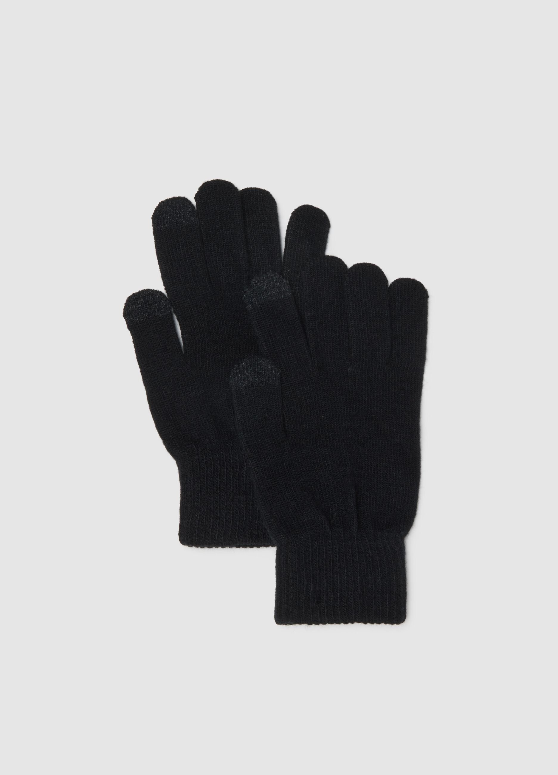Schwarze Handschuhe