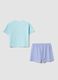 Light blue organic cotton short pyjamas_1