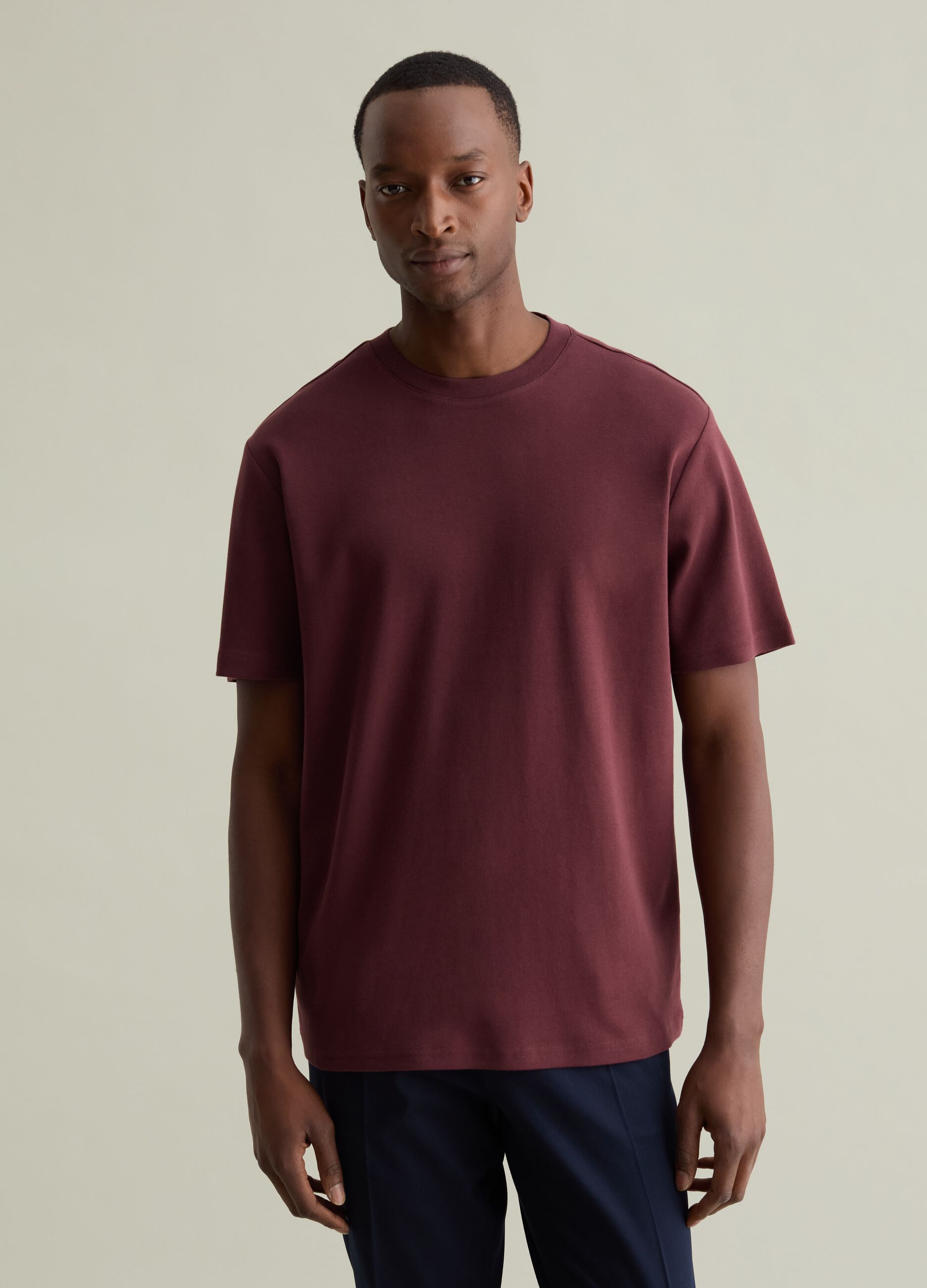 Jeans Ovs T Shirt Uomo Basic PIOMBO CONTEMPORARY Man's Cotton T