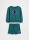 Cotton-blend sweatshirt and shorts set_1