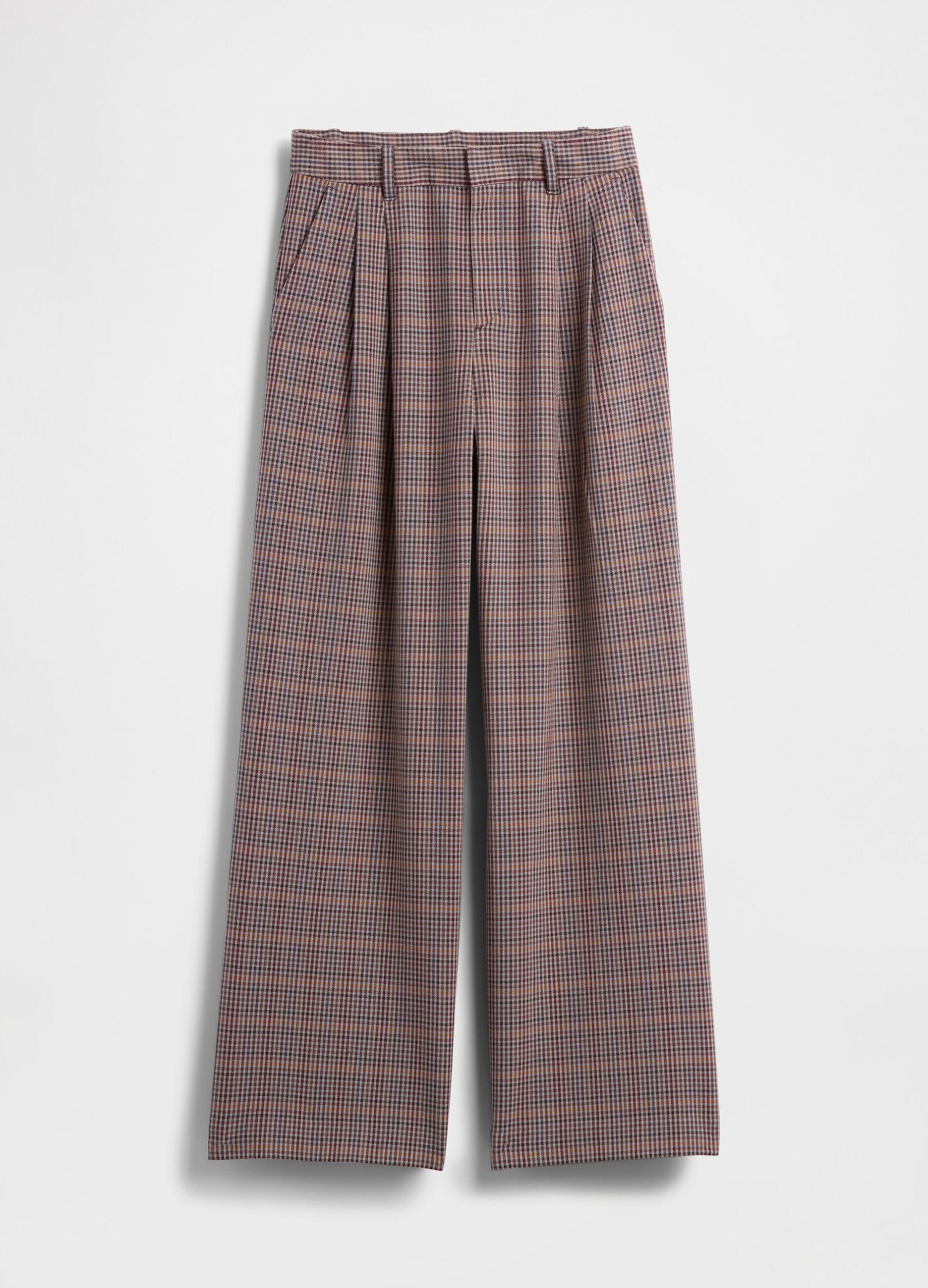 Braune Stretch-Stoffhose