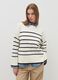 Striped pullover with slits_1
