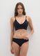 Black stretch fabric briefs with small details_0