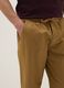 Slim fit brown cotton chinos_3