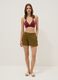 Brown pure cotton shorts_0