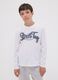 T-shirt branca em algod&atilde;o org&acirc;nico puro com estampado &ldquo;Street Tag&rdquo; para rapaz_1