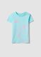 Children's light blue pure cotton t-shirt with unicorn, regular fit_0