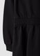 Black pure cotton crew-neck dress_3