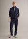 Blue cotton blend stretch jogger trousers regular fit_0