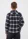Black checked pure cotton regular-fit shirt for boys_2