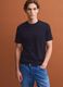 Black crew-neck pure cotton T-shirt, regular fit_2