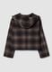Brown wool and viscose blend hooded coat, regular fit_2