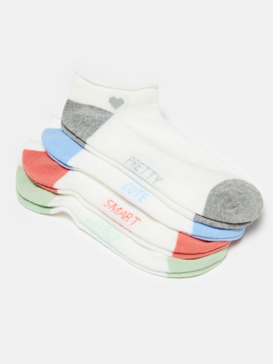 Five-pair pack shoe liners in organic cotton_2