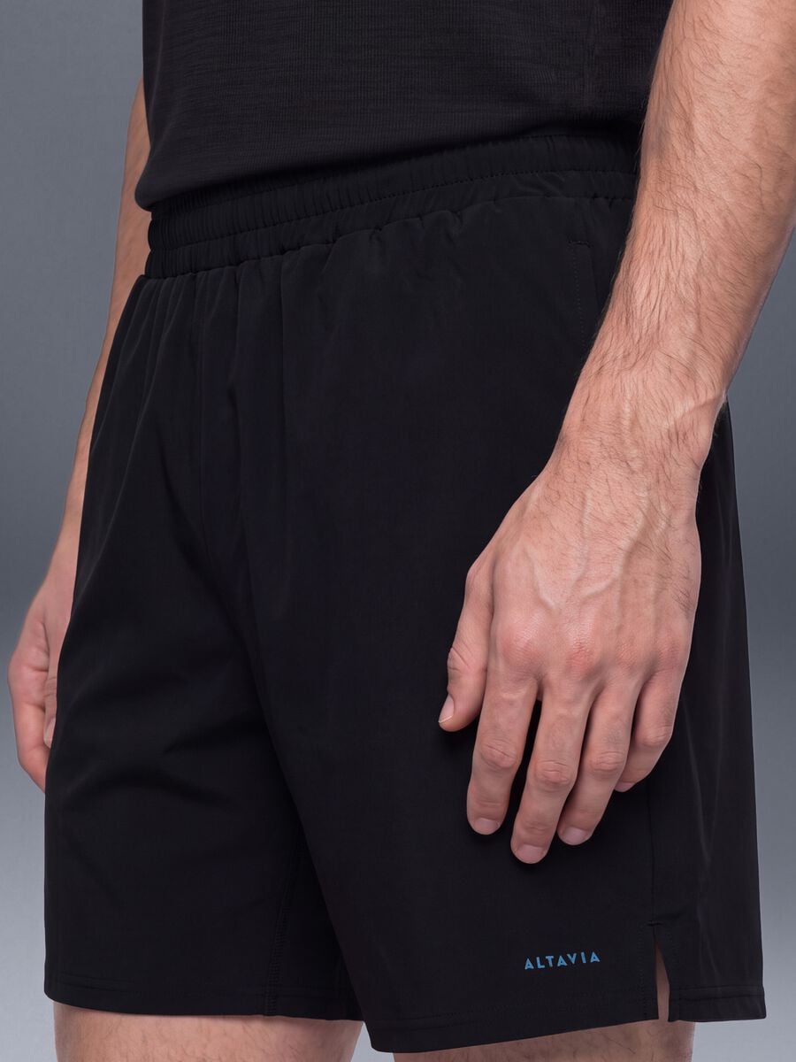 Black stretch easy-dry shorts ALTAVIA_2