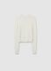 Soft white fitted sweater for girls_4