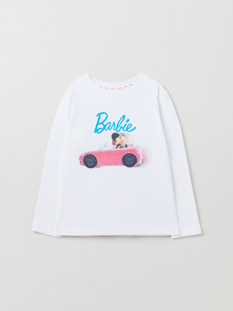 Long-sleeved T-shirt with Barbie™ print_0