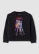 Sweatshirt preta 100% algod&atilde;o com estampado K-Pop Demon Hunters para menina_0