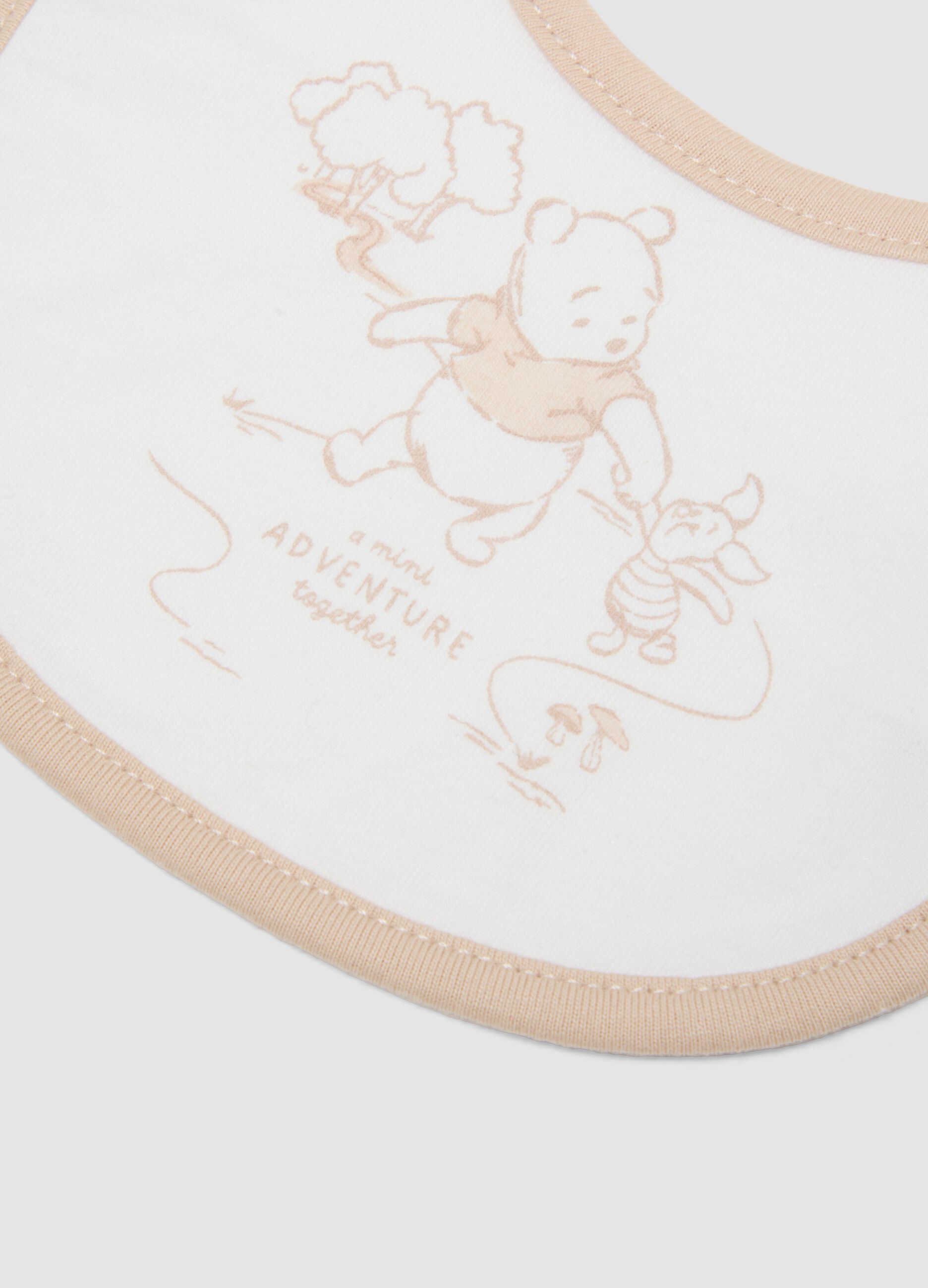 Multicolour pure cotton baby girl bibs 2-pack Winnie-the-Pooh