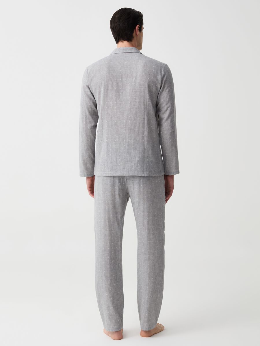 Long cotton pyjamas with pocket_2
