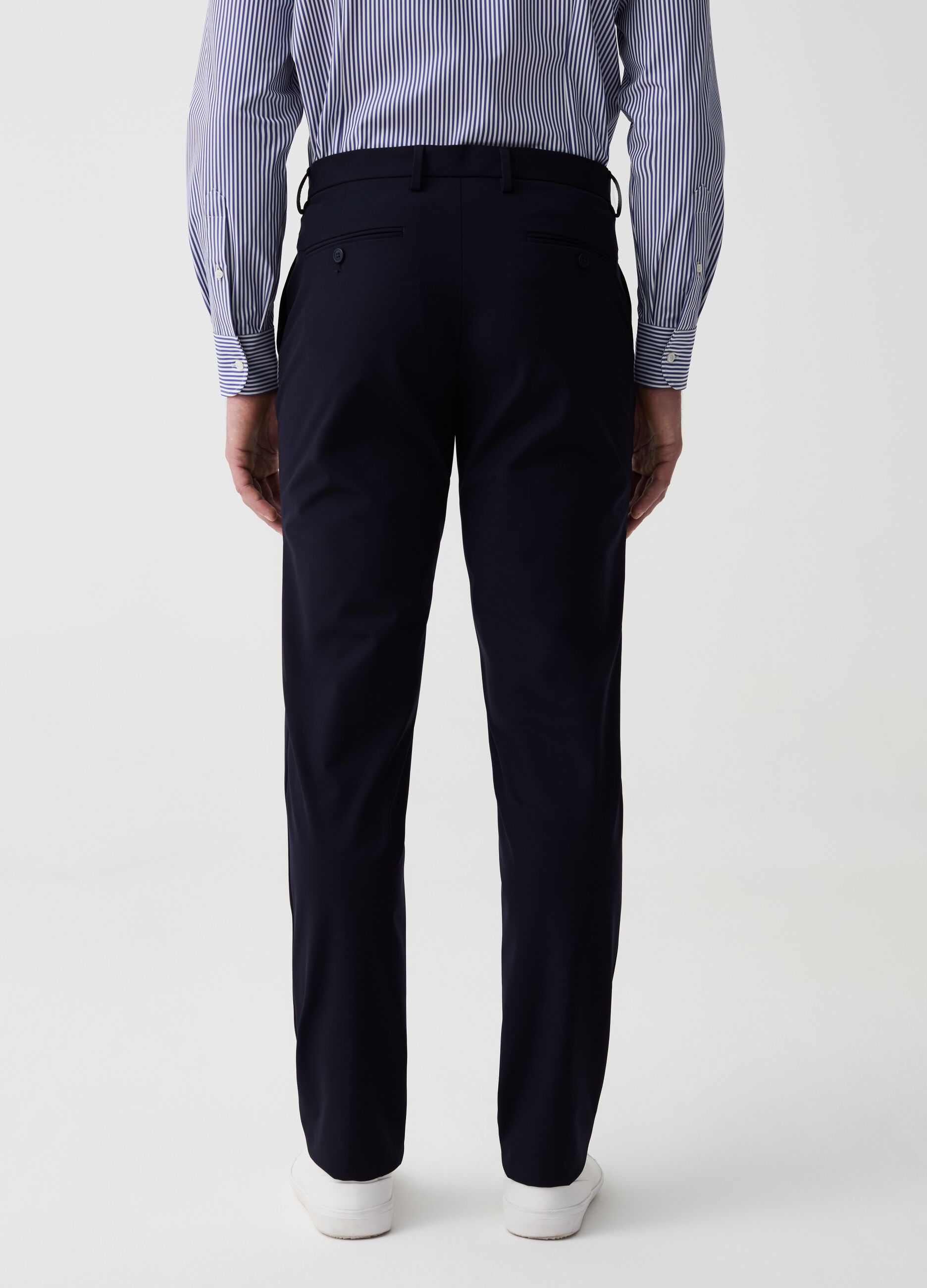 OVS Tech slim-fit stretch trousers