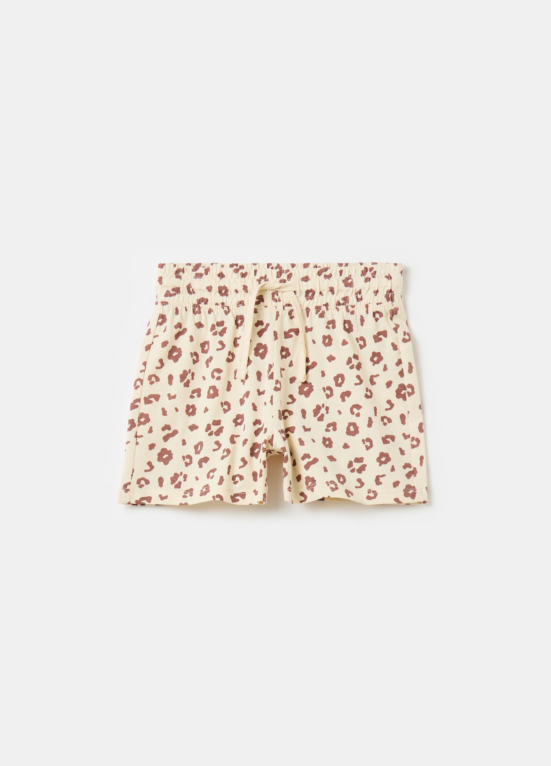 Shorts with speckled print