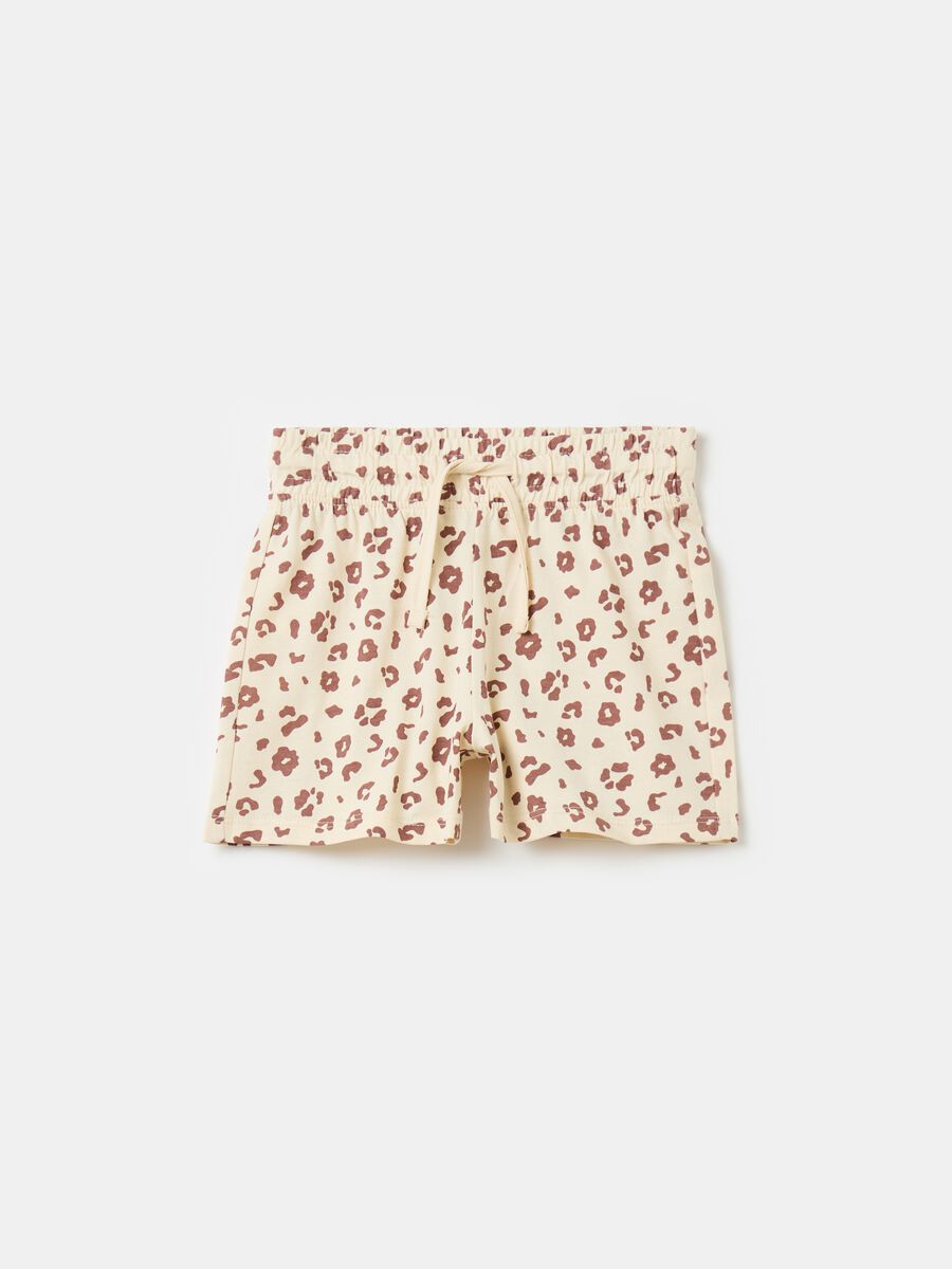 Shorts con estampado animal print_0