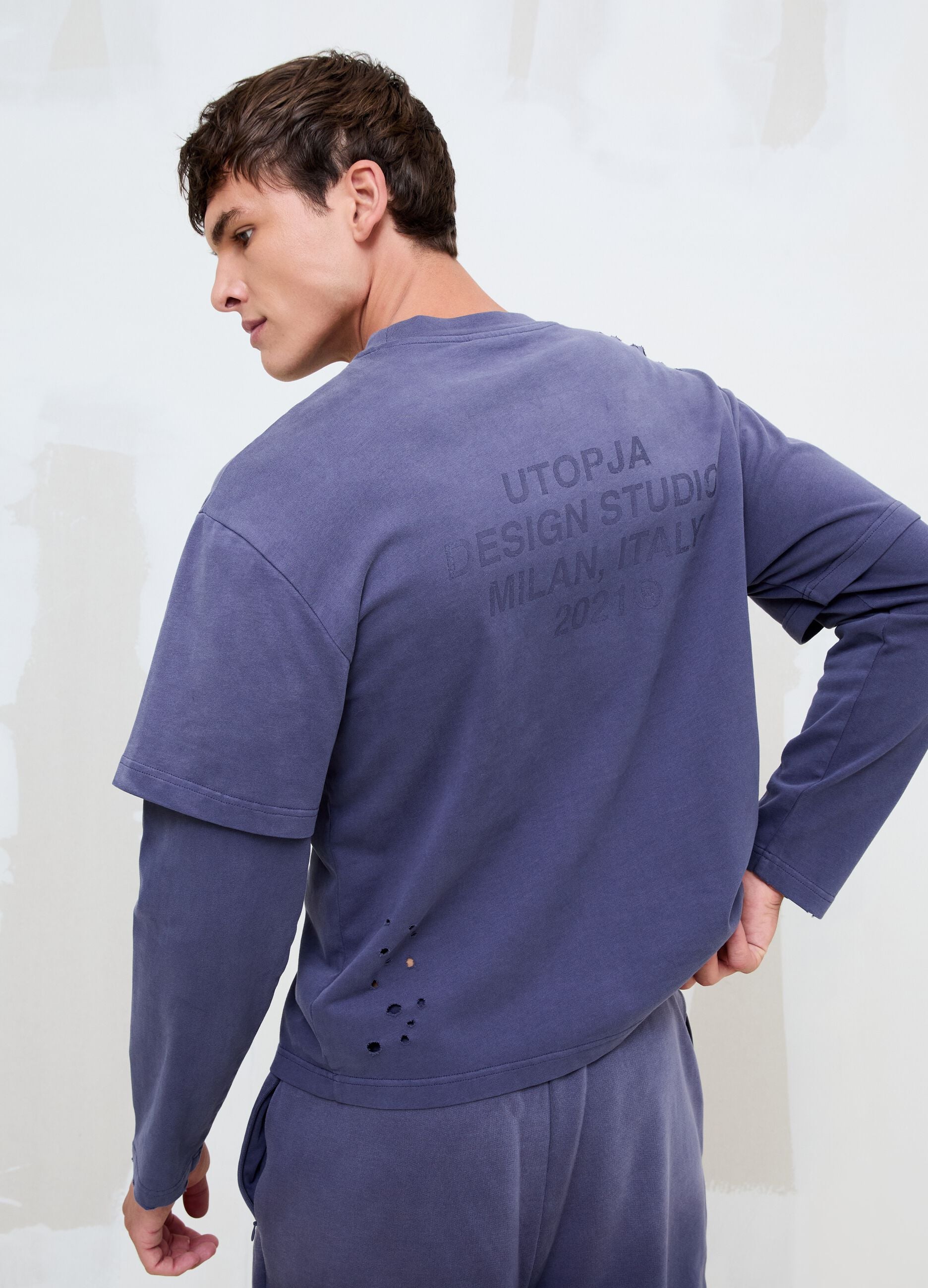 Double Longsleeve Sunfaded Twilight