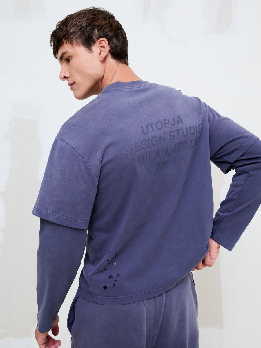 Double Long Sleeve Sunfaded Twilight_1