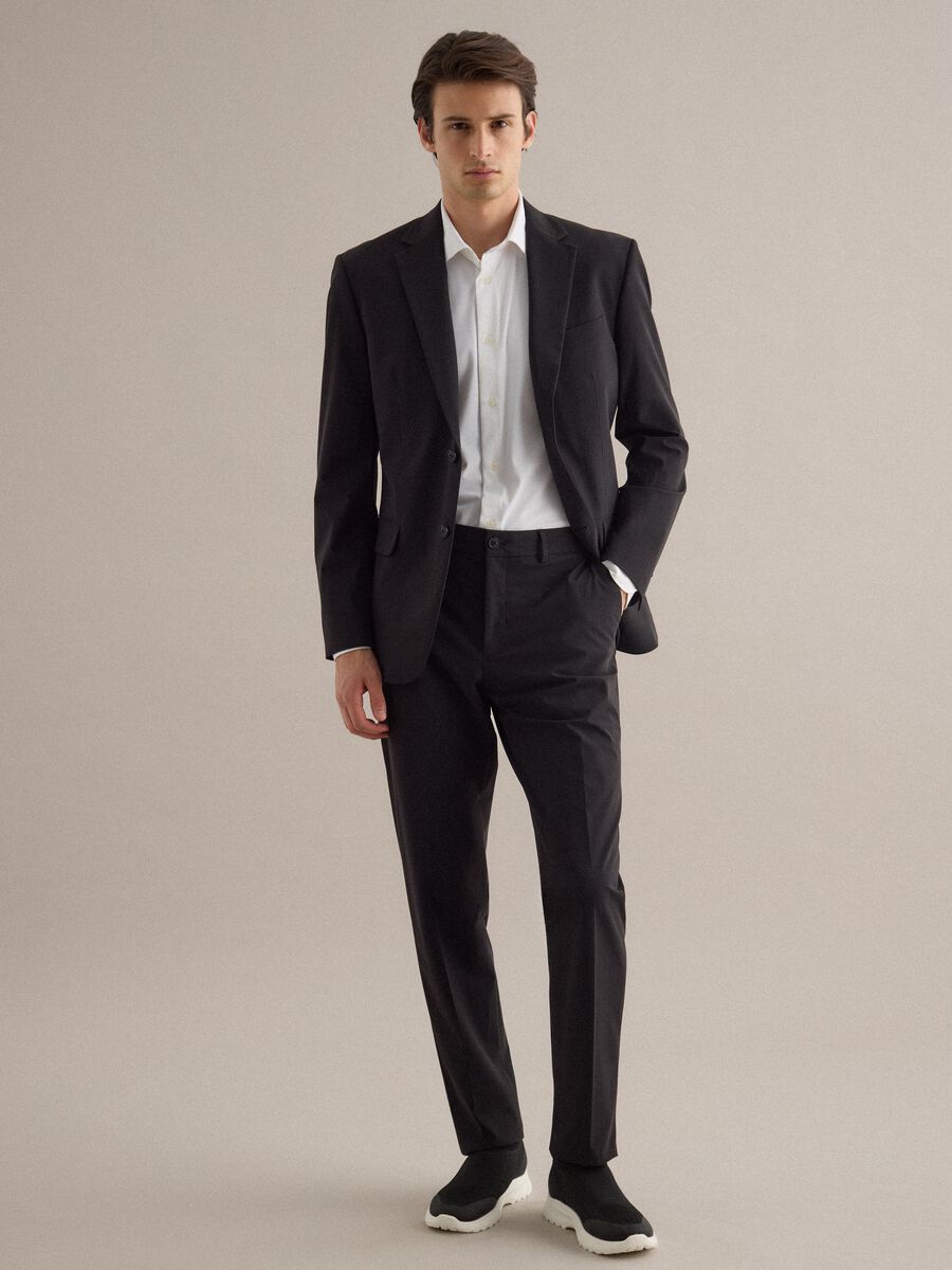 Black formal trousers regular fit_0