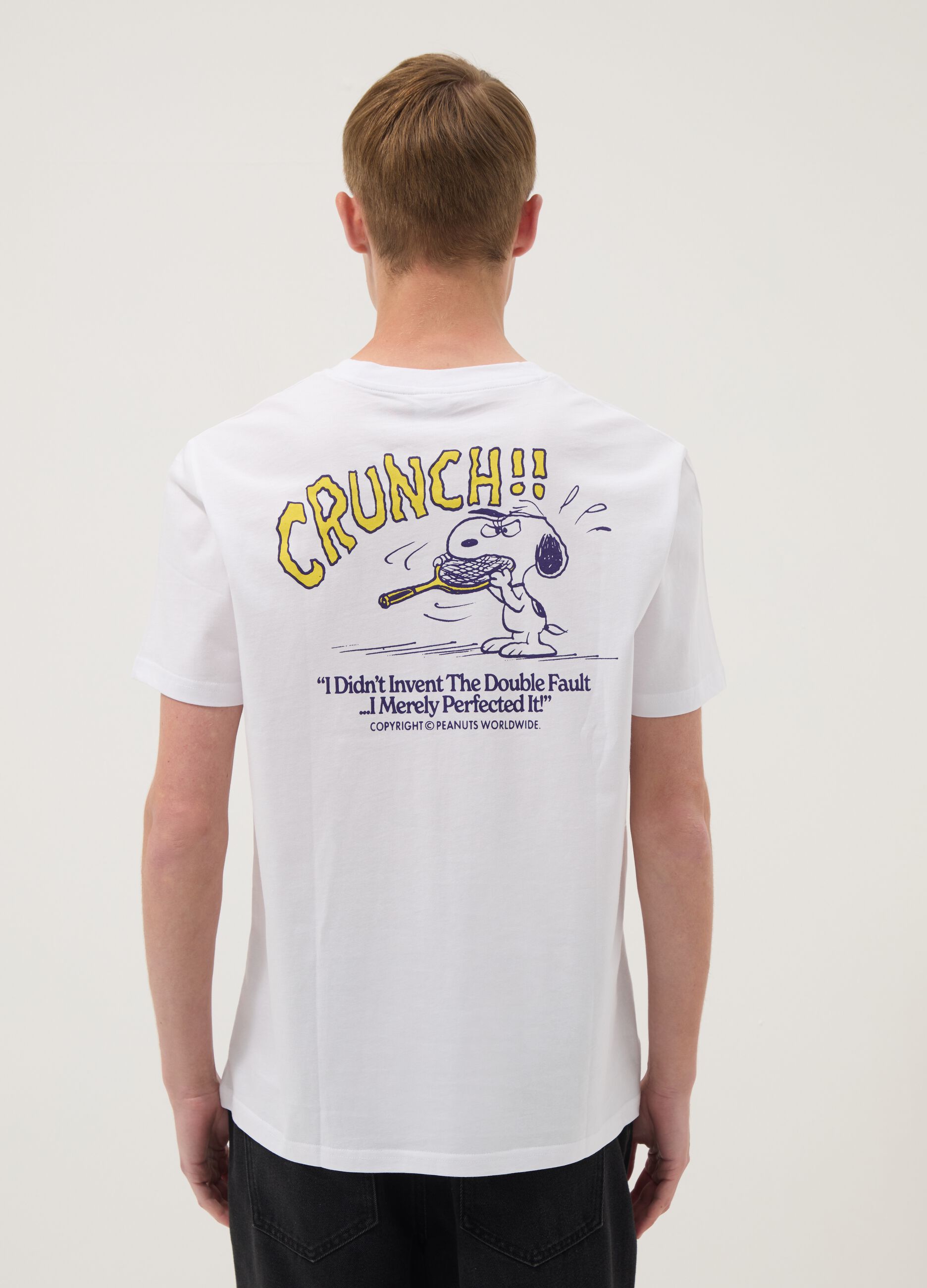 White pure cotton short-sleeve T-shirt