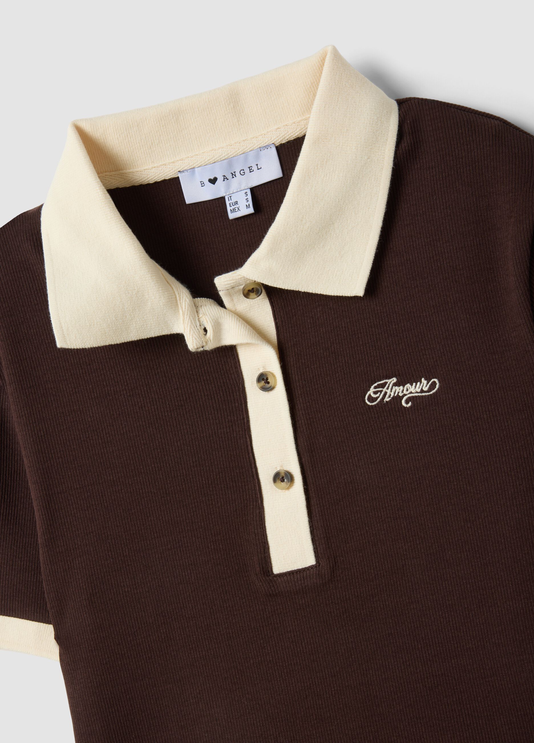 &Kappa;&alpha;&phi;έ crop polo &alpha;&pi;ό &epsilon;&lambda;&alpha;&sigma;&tau;&iota;&kappa;ό &beta;&alpha;&mu;&beta;ά&kappa;&iota; &mu;&epsilon; &sigma;&tau;ά&mu;&pi;&alpha;, &kappa;&alpha;&nu;&omicron;&nu;&iota;&kappa;ή &epsilon;&phi;&alpha;&rho;&mu;&omicron;&gamma;ή