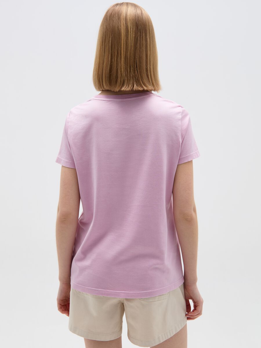 Camiseta de algodón con cuello redondo_1