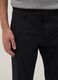 Black slim fit stretch cotton chino trousers_3