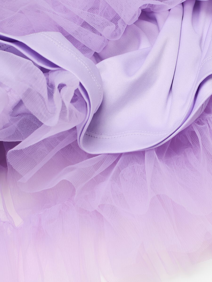 Falda de tul con volantes y purpurina_2