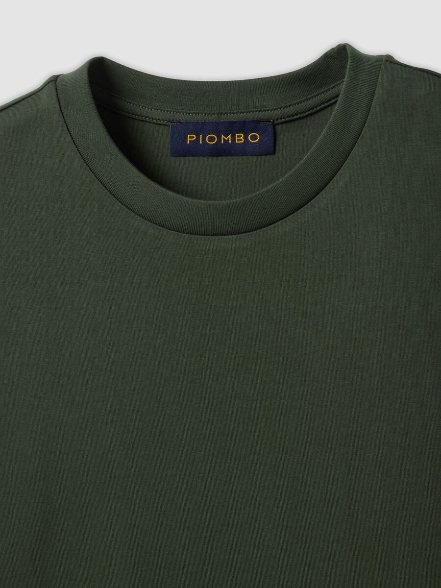 Green Supima Cotton Crew-Neck T-Shirt, Regular Fit_2