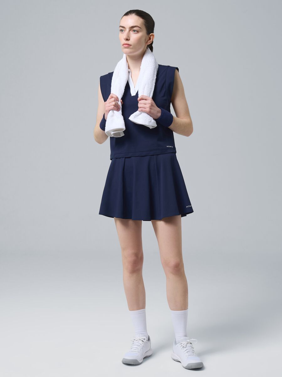 Blaue Sportskorts ALTAVIA COURT aus elastischem Funktionsmaterial mit integrierter Short_0