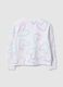 White pure cotton girl sweatshirt with hearts, regular fit_1