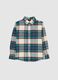 Multi-coloured check shirt for boys in pure cotton regular fit_3