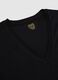 Twin pack of black Supima cotton V-neck T-shirts_5