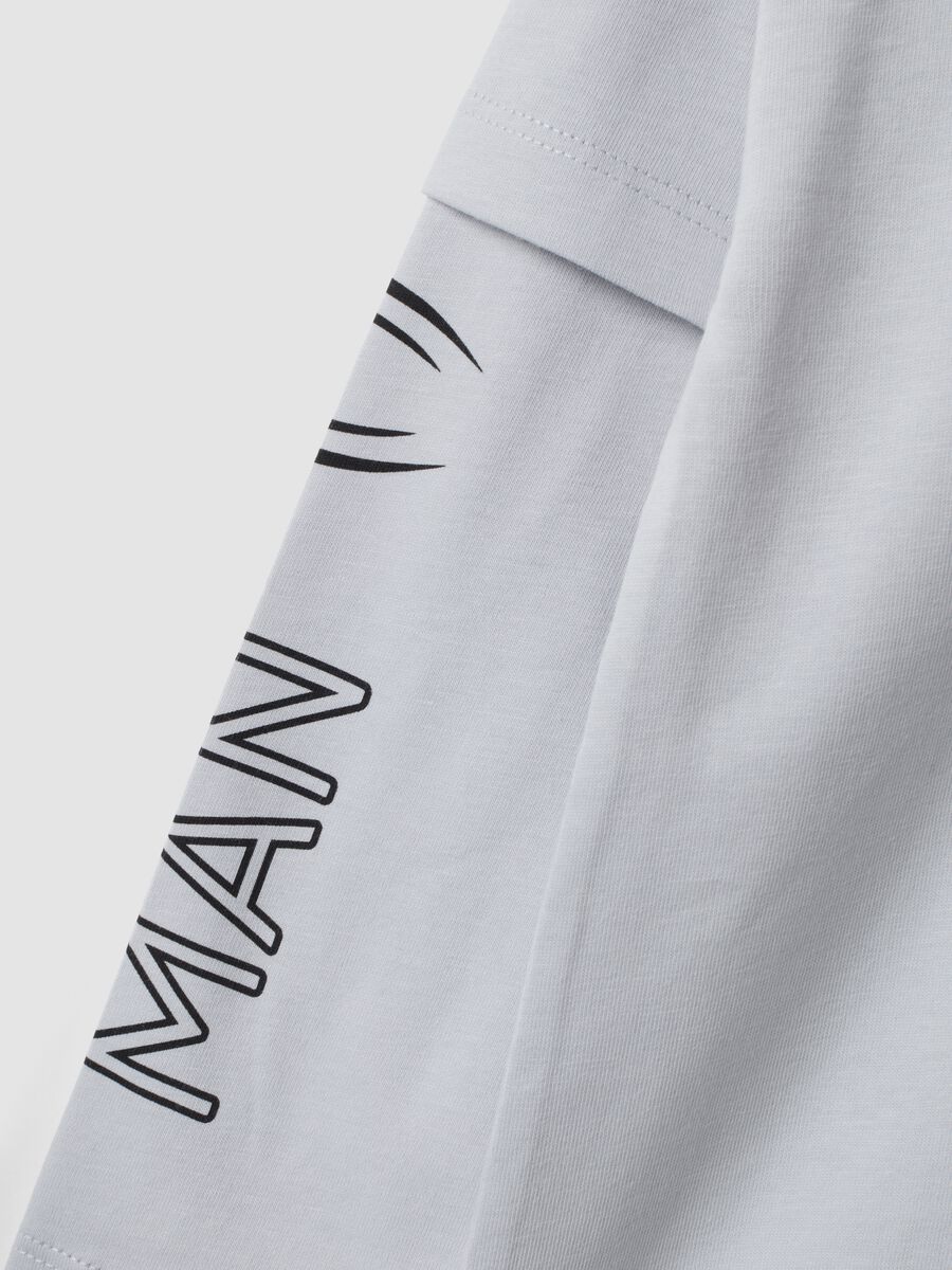 Boys&rsquo; grey long-sleeved pure cotton T-shirt with Spider-Man print_3