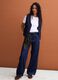 Blue denim straight-fit jeans in pure cotton_0