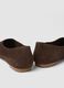Unlined Brown Genuine Leather Ballet Flats_2